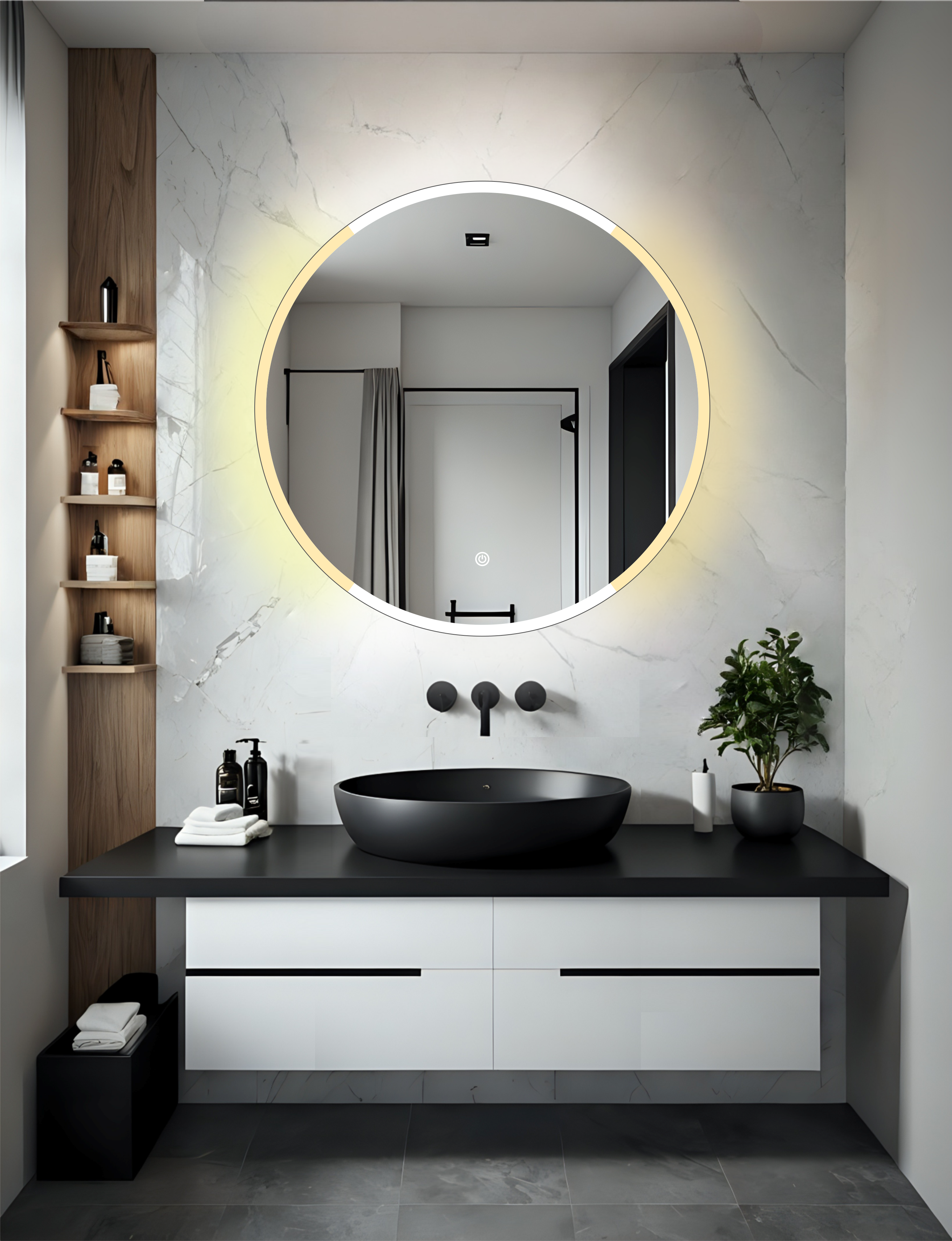 miroir rond s0